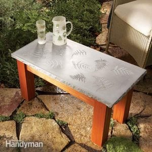 How to Build a Table with a Concrete Top
