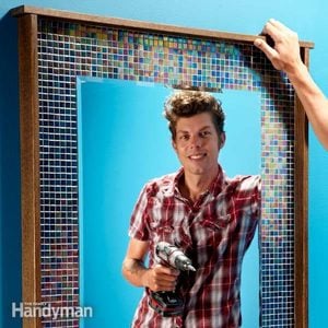 DIY Decorating: Frame Your Mirror With Glass Tile